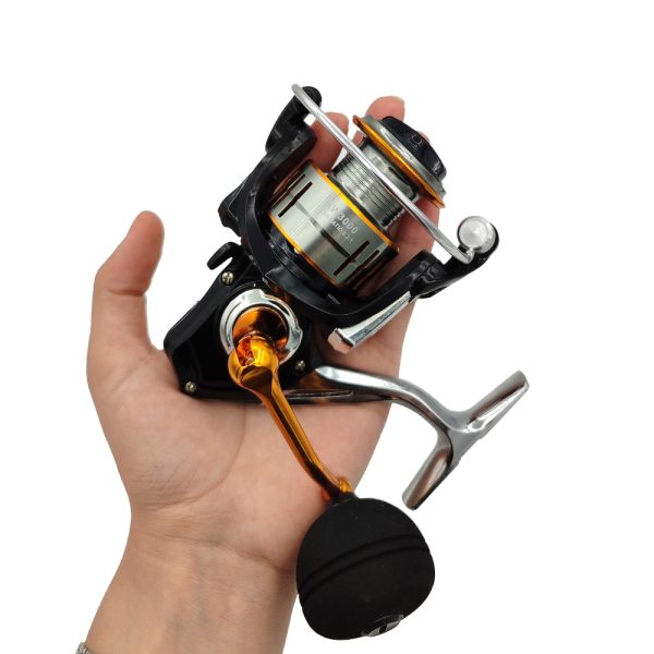 چرخ گیربکسی GW3000 با دسته، پایه و اسپول فلزی - تصویر 5