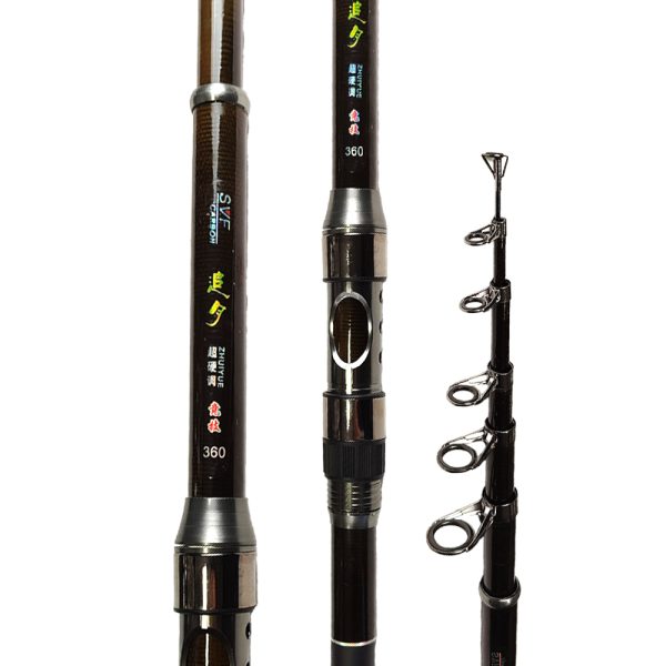 چوب تلسکوپی  کربن SVF طول 3.60 متر - تصویر 2