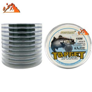 نخ ابریشمی 8 لایه JustRon مدل Target به هم متصل طول 100 متر