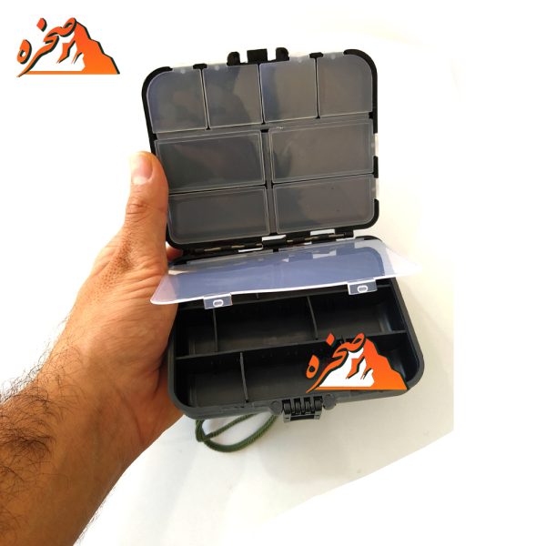 جعبه قلاب مستطیلی مشکی 11 خانه کد 516