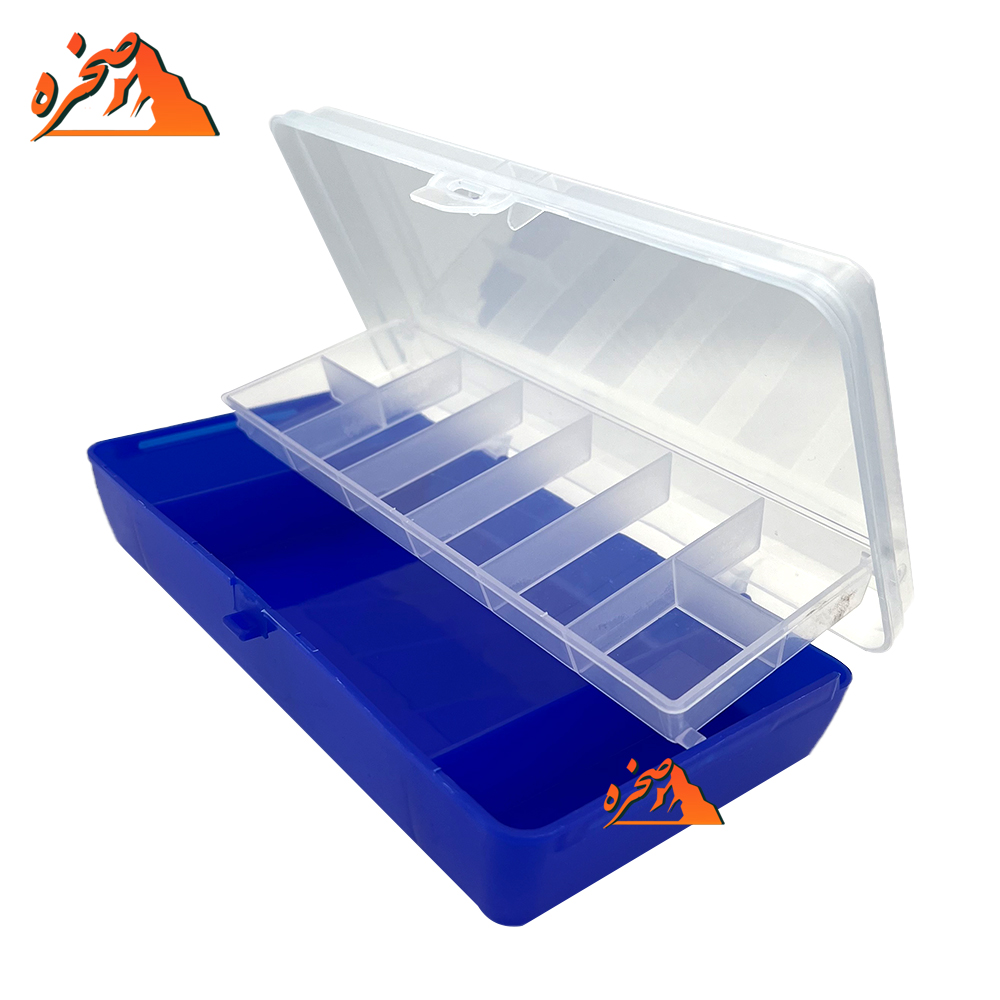 706-blue-fishing-box-s جعبه دو طبقه لوازم ماهیگیری کد 706