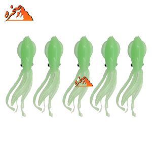 طعمه ژله ای هشت پا شب تاب سبز BENDAO طول 7 سانتیمتر