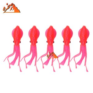 طعمه ژله ای هشت پا صورتی BENDAO طول 7 سانتیمتر