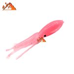 طعمه ژله ای هشت پا شب تاب صورتی BENDAO طول 7 سانتیمتر