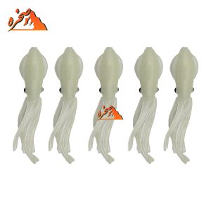 طعمه ژله ای هشت پا شب تاب سفید BENDAO طول 7 سانتیمتر