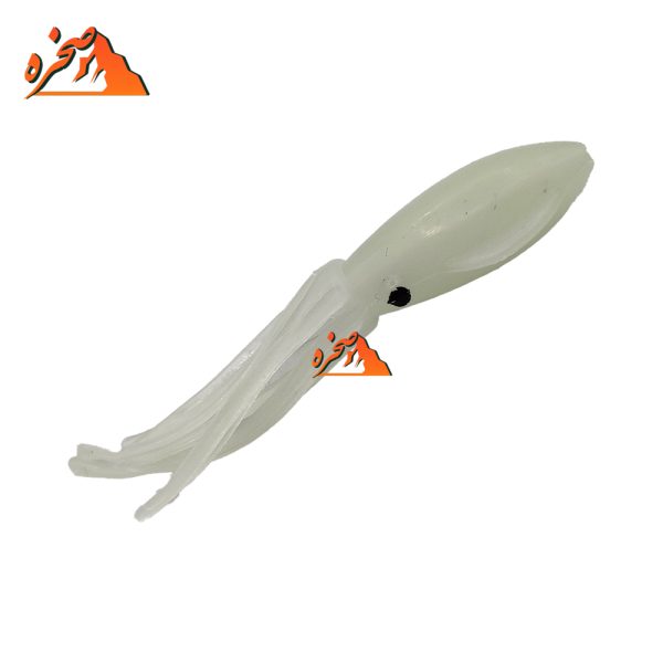 طعمه ژله ای هشت پا شب تاب سفید BENDAO طول 7 سانتیمتر