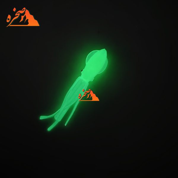 طعمه ژله ای هشت پا شب تاب زرد BENDAO طول 7 سانتیمتر