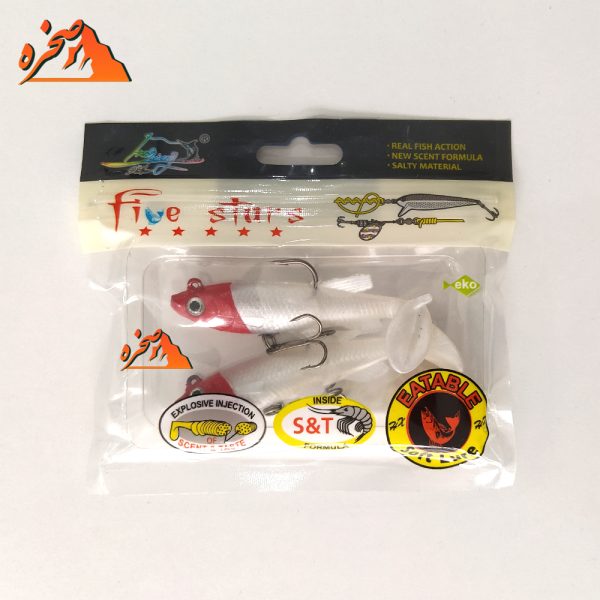 ماهی ژله ای سفید سر قرمز برند five stars کد 101 - تصویر 3