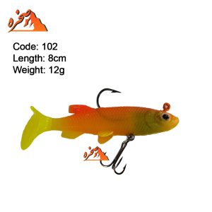 ماهی ژله ای نارنجی برند five stars کد 102