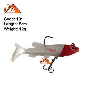 ماهی ژله ای سفید سر قرمز برند five stars کد 101