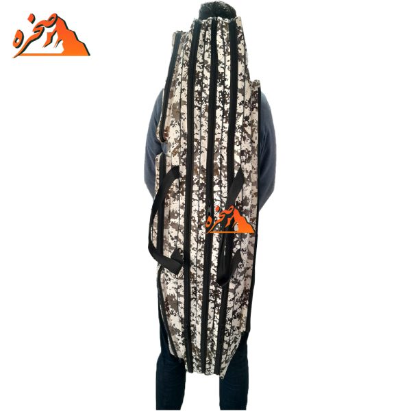 کیف ماهیگیری حرفه ای سه قلو طول 100 سانتیمتر طرح استتار