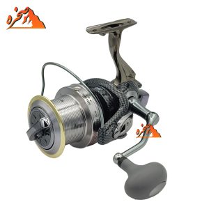 چرخ گیربکسی Qunhai LDG 10000 با دسته، پایه و اسپول فلزی