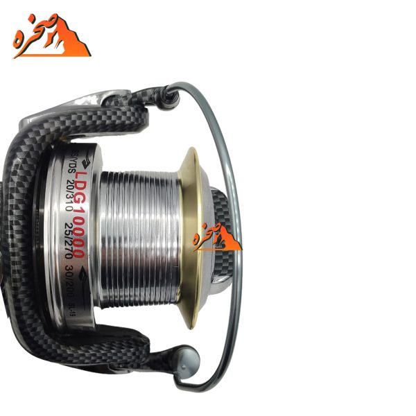 چرخ گیربکسی Qunhai LDG 10000 با دسته، پایه و اسپول فلزی - تصویر 3