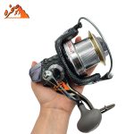 چرخ گیربکسی Qunhai LDG 10000 با دسته، پایه و اسپول فلزی - تصویر 4