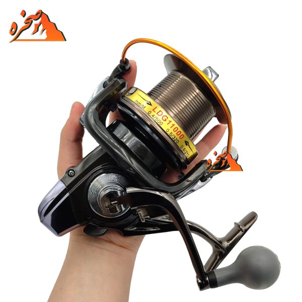 چرخ گیربکسی Qunhai LDG 11000 با دسته، پایه و اسپول فلزی - تصویر 4