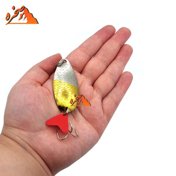 قاشقک ماهیگیری TinTai15 طلایی نقره ای وزن 15 گرم - تصویر 2