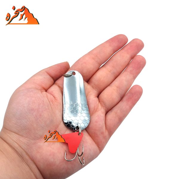 قاشقک ماهیگیری TinTai18 نقره ای وزن 18 گرم - تصویر 2