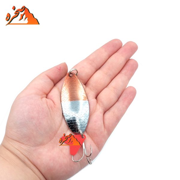 قاشقک ماهیگیری TinTai21 نقره ای قرمز وزن 21 گرم