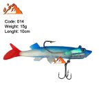 طعمه ژله ای Taixing15 آبی دم قرمز کد 014 طول 10 سانت وزن 15 گرم