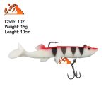 طعمه ژله ای Taixing15 سفید خط دار کد 102