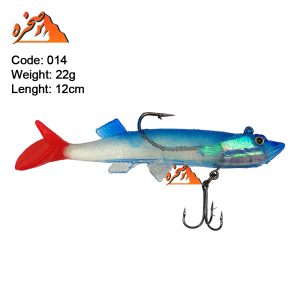 طعمه ژله ای Taixing22 آبی دم قرمز کد 014