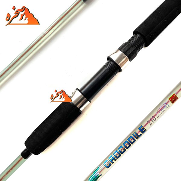 چوب سه تکه ژله ای سیم بکسل دار کروکدیل سایز 2.10 متر