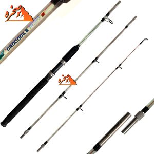 چوب سه تکه ژله ای سیم بکسل دار کروکدیل سایز 2.40 متر