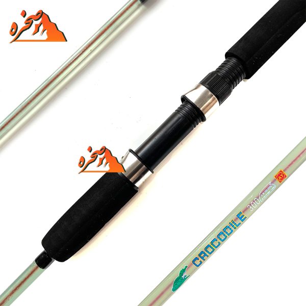 چوب سه تکه ژله ای سیم بکسل دار کروکدیل سایز 3.00 متر - تصویر 2