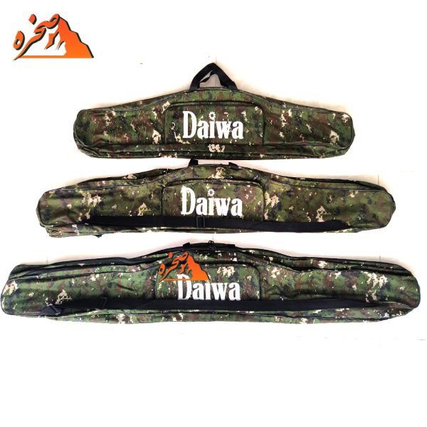کیف ماهیگیری سه قلو Daiwa طول 120 سانتیمتر - طرح استتار سبز