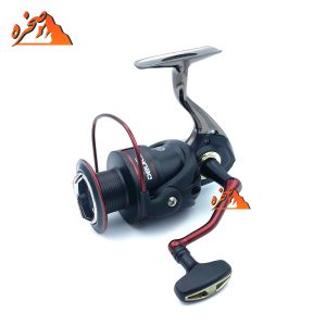 چرخ گیربکسی DM6000 برند DEUKIO با دسته، پایه و اسپول فلز