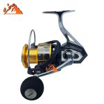 چرخ گیربکسی FBE6000 برند DEUKIO با دسته، پایه و اسپول فلز - تصویر 4