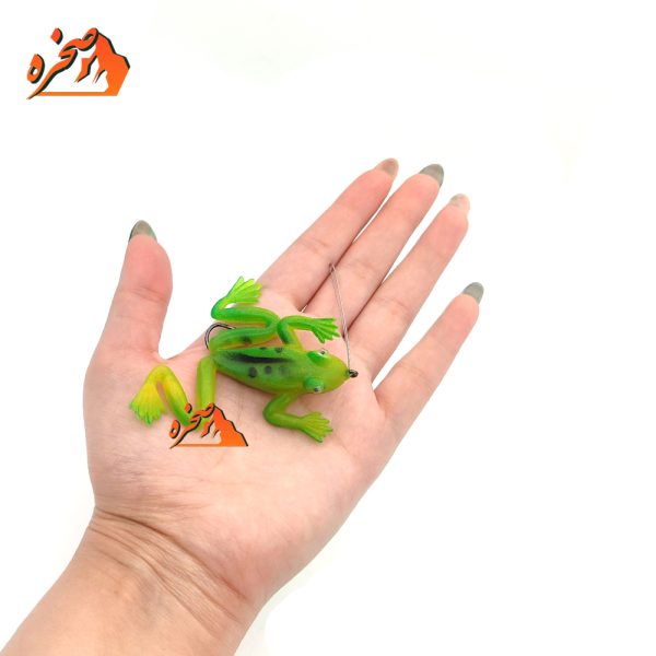 طعمه ماهیگیری قورباغه ژله ای تک قلاب بسته 5 عددی - تصویر 2