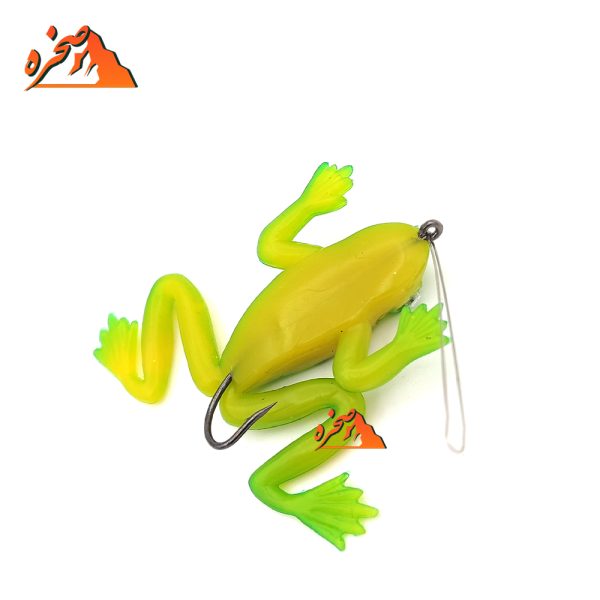 طعمه ماهیگیری قورباغه ژله ای تک قلاب بسته 5 عددی - تصویر 3