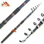 چوب ماهیگیری تلسکوپی فایبرگلاس برند GW اصلی طول 3.60