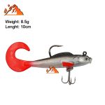 طعمه ماهی ژله ای دم داسی FTK  رنگ دودی