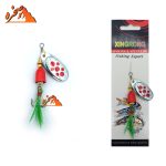 لانسه طرح بلو فاکس نقره ای خال قرمز رشته سبز سایز 3