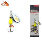 لانسه طرح بلو فاکس نقره ای خال زرد سایز 3