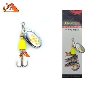 لانسه طرح بلو فاکس نقره ای خال زرد سایز 3