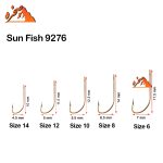 قلاب کولی طلایی Sun Fish مدل 9276GO - تصویر 3