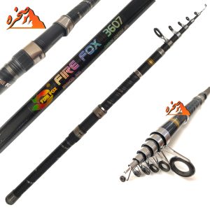 چوب ماهیگیری تلسکوپی کربن FireFox طول 3.60 متر