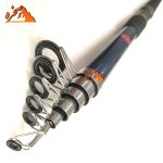 چوب ماهیگیری تلسکوپی فایبرگلاس برند GW اصلی طول 3.60 - تصویر 2