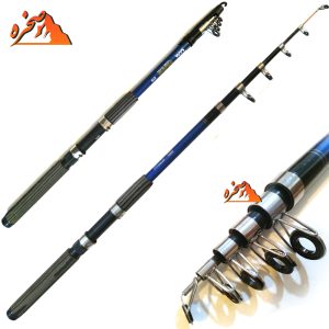 چوب ماهیگیری تلسکوپی فایبرگلاس برند SAPA طول 2.70 متر