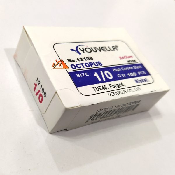 قلاب پایه کوتاه Youvella کد 12196NI نیکل بسته 100 تایی - تصویر 3