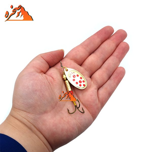 لانسه ماهیگیری FILLEX3 طلایی خال قرمز سایز 3 - تصویر 2
