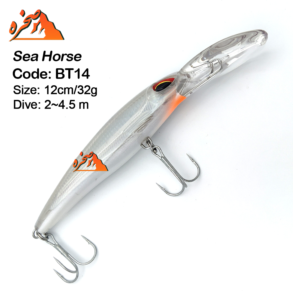 See Horse-fishing-hard-lures-bt14-S2 لور ماهیگیری برند Sea Horse کدbt14