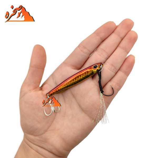 طعمه جیگ ماهیگیری PEROBEROS8 نارنجی طلایی