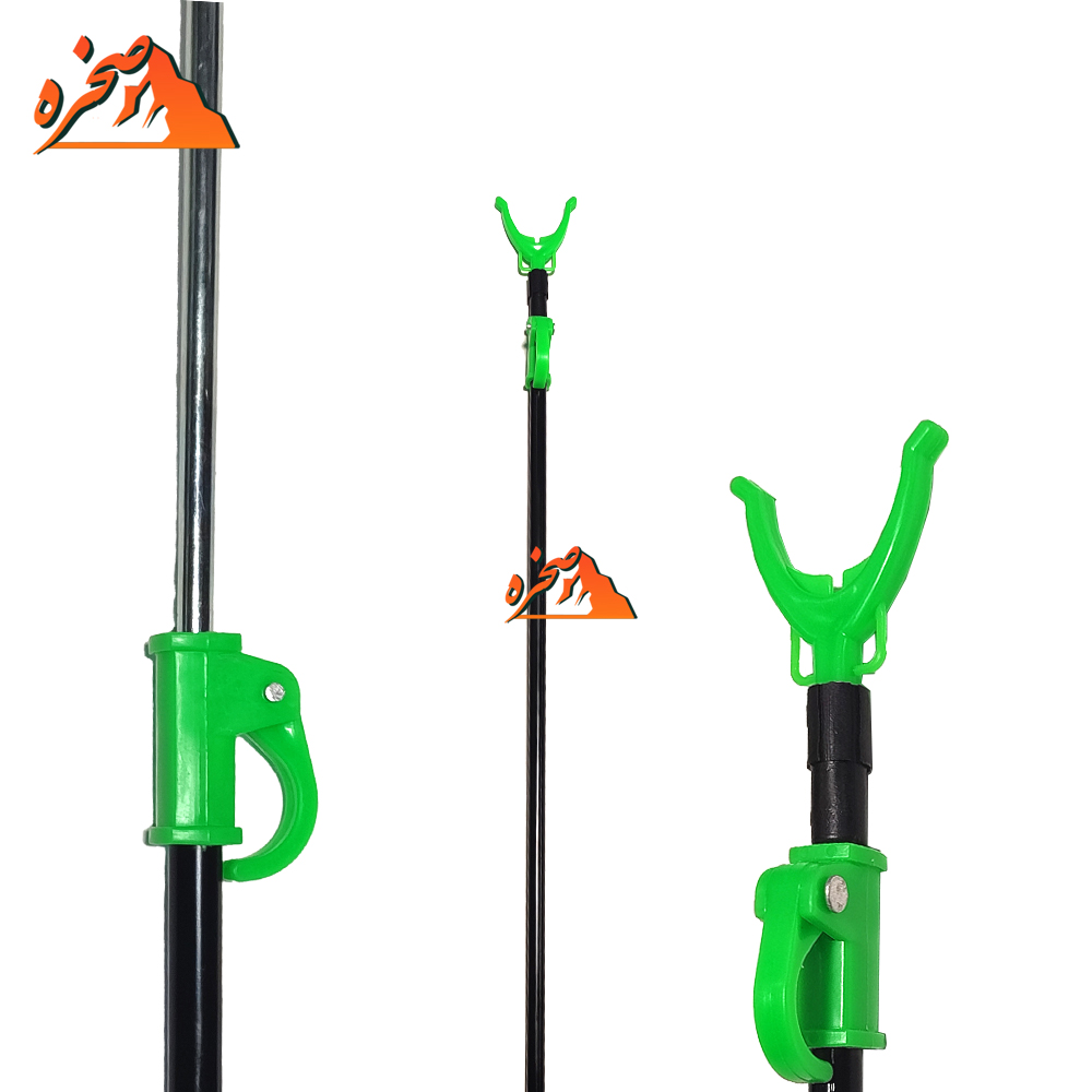 fishing-rod-holder-s-1 پایه مردابی چوب ماهیگیری طرح بازرخور رنگ مشکی