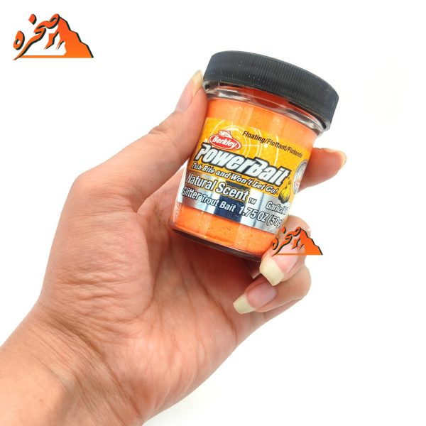 خمیر برکلی پاوربیت قزل آلا سیر نارنجی Berkley PowerBait - تصویر 4
