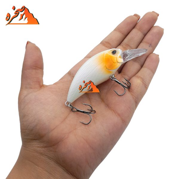 طعمه ماهیگیری کرنک برند BKK کد BC105 سفید وزن 15 گرم طول 7 سانتیمتر - تصویر 2