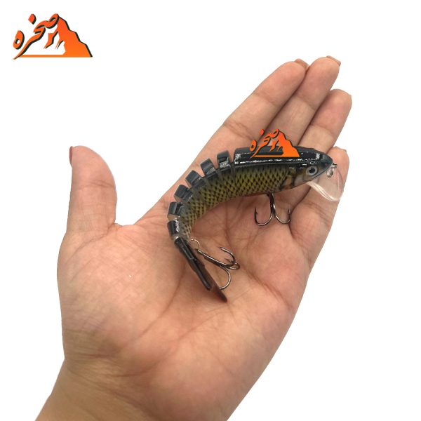 طعمه ماهیگیری هشت تکه کد S102 وزن 17 گرم طول 10 سانتیمتر - تصویر 2